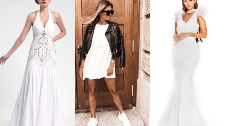 white dresses on clearance sale