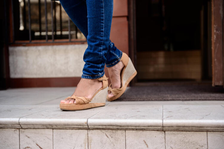 Wedges with Skinny Jeans