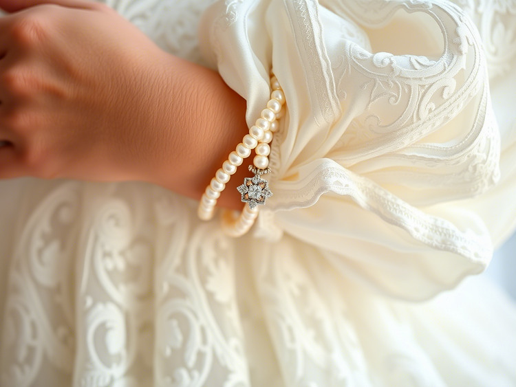 Classic Elegance- Pearl Bridal Bracelets