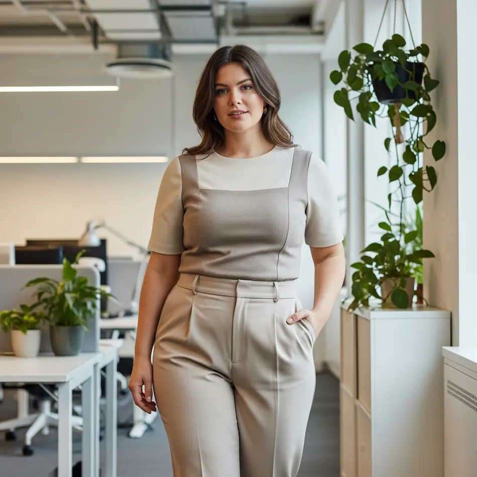 Girlfriend Collective's plus size work outfits