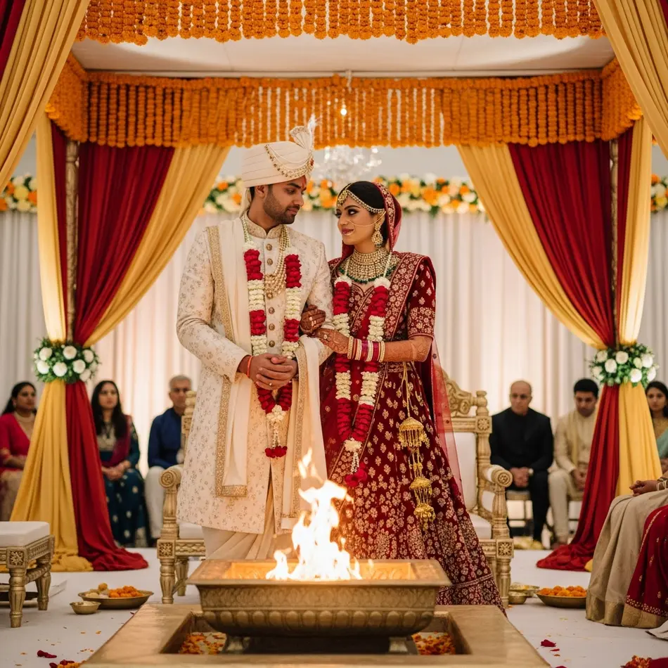 Indian Couple Helping Hand Poses