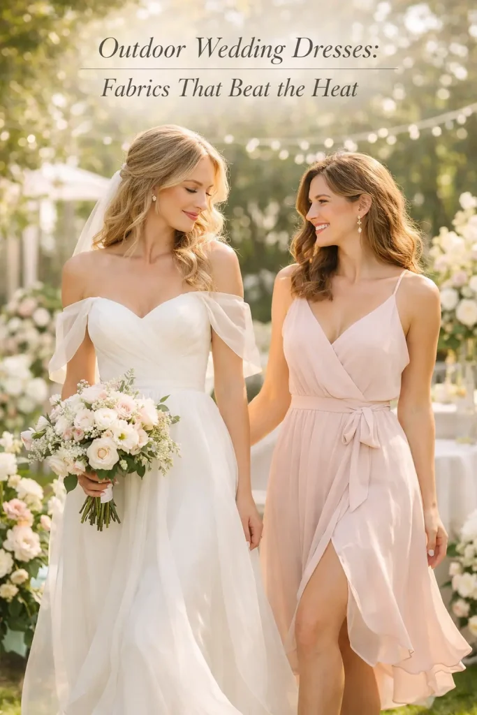 Outdoor Wedding Dresses- Fabrics That Beat the Heat Pintrest