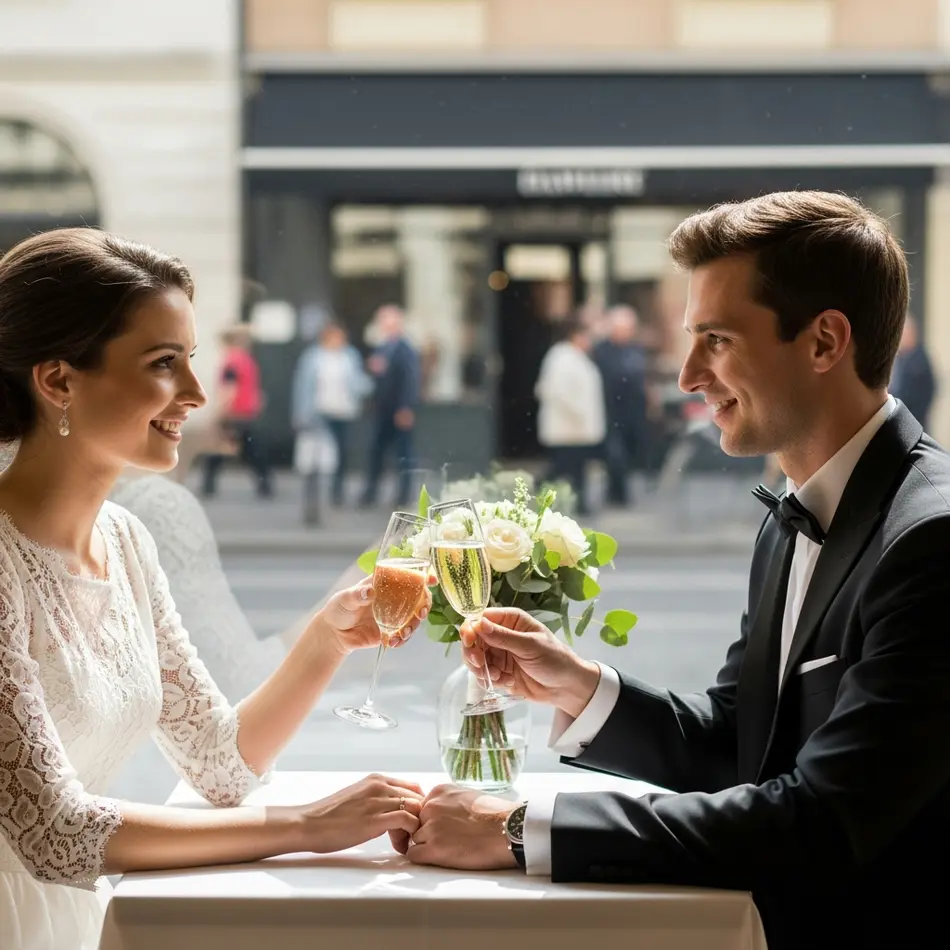 Toasting the Day Poses