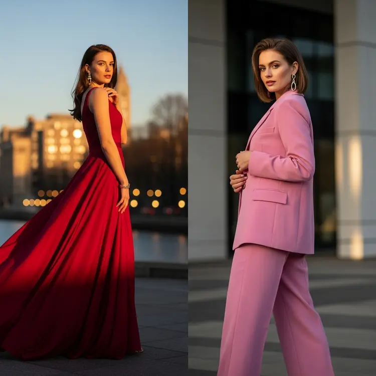 Red Dress or Pink Outfit: Valentine Style Choice