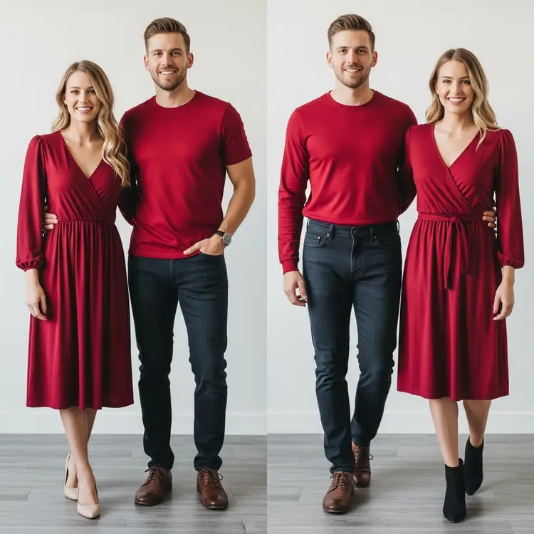 Valentine Outfit Ideas for Couples Without Matching Too Much- Fashion Newz Room