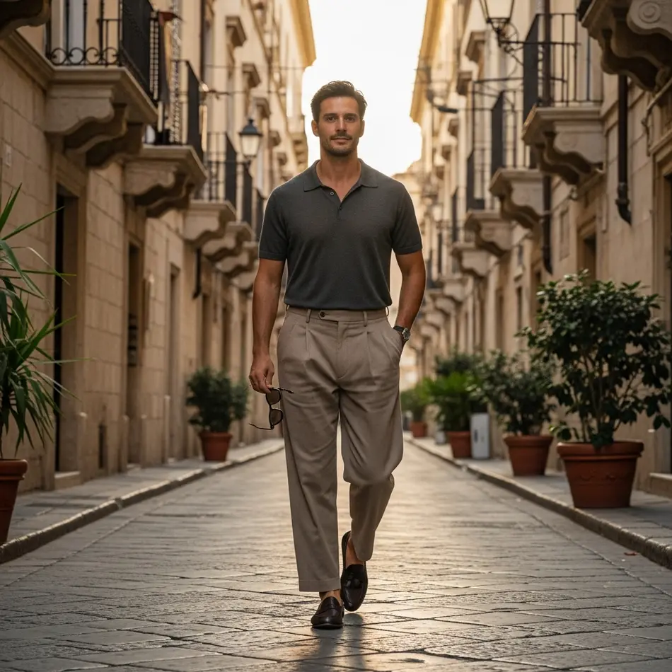 Relaxed Tailoring with Knit Polos - Fashion Newz Room