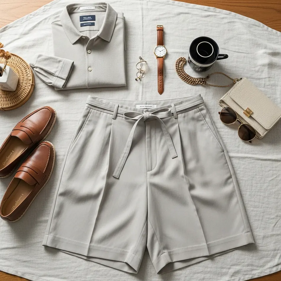 Soft Tailored Shorts for Smart Casual Days - Fashion Newz Room