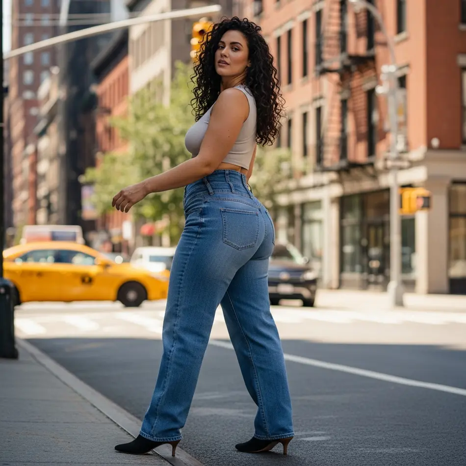 Why Baggy Curve Jeans Are Dominating NYC Street Style - Fashion Newz Room