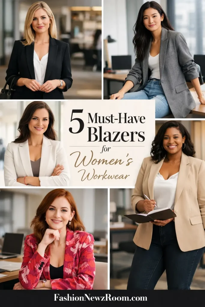 5 chic blazers for workwear- fashionnewzroom.com