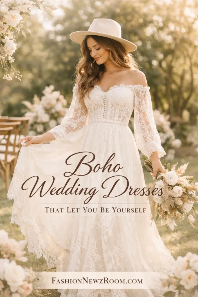 Boho Wedding Dresses That Let You Be Yourself - Fashion NEwz Room