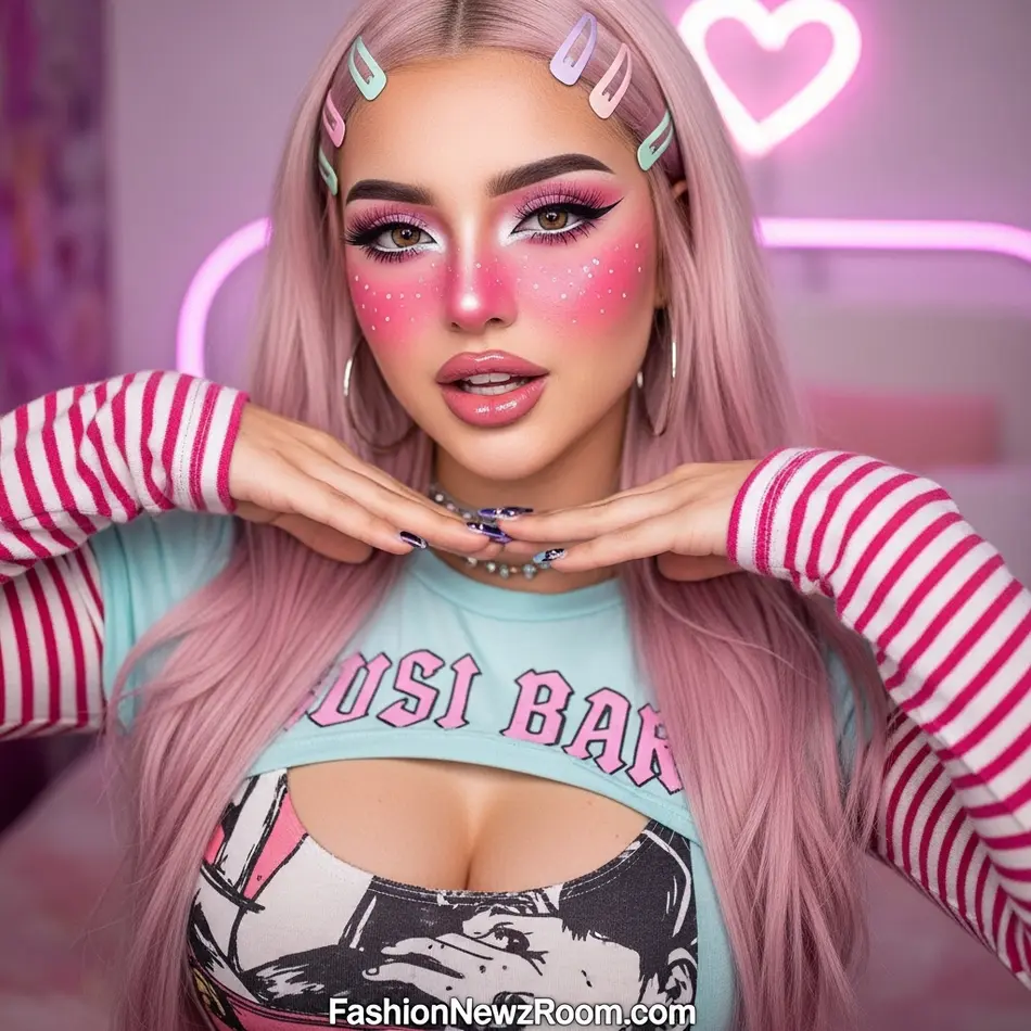 E-girl Blush-Heavy Makeup - Fashion Newz Room
