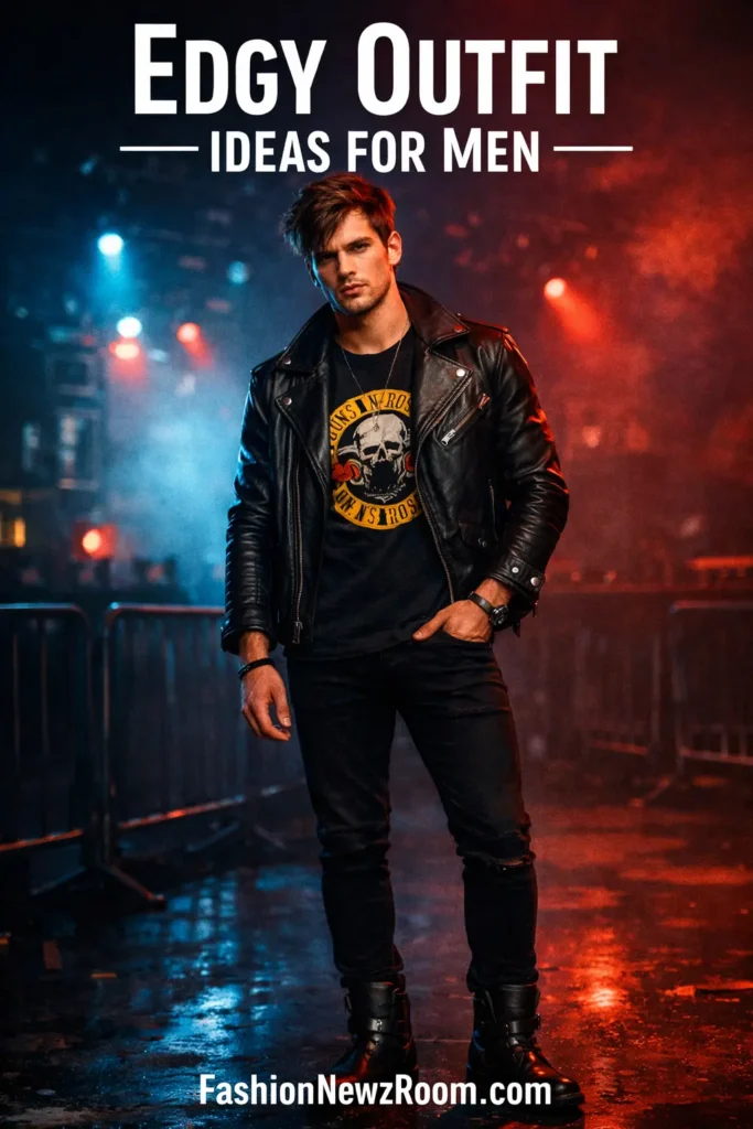 Edgy Outfit Ideas for Men - FashionNewzRoom.com