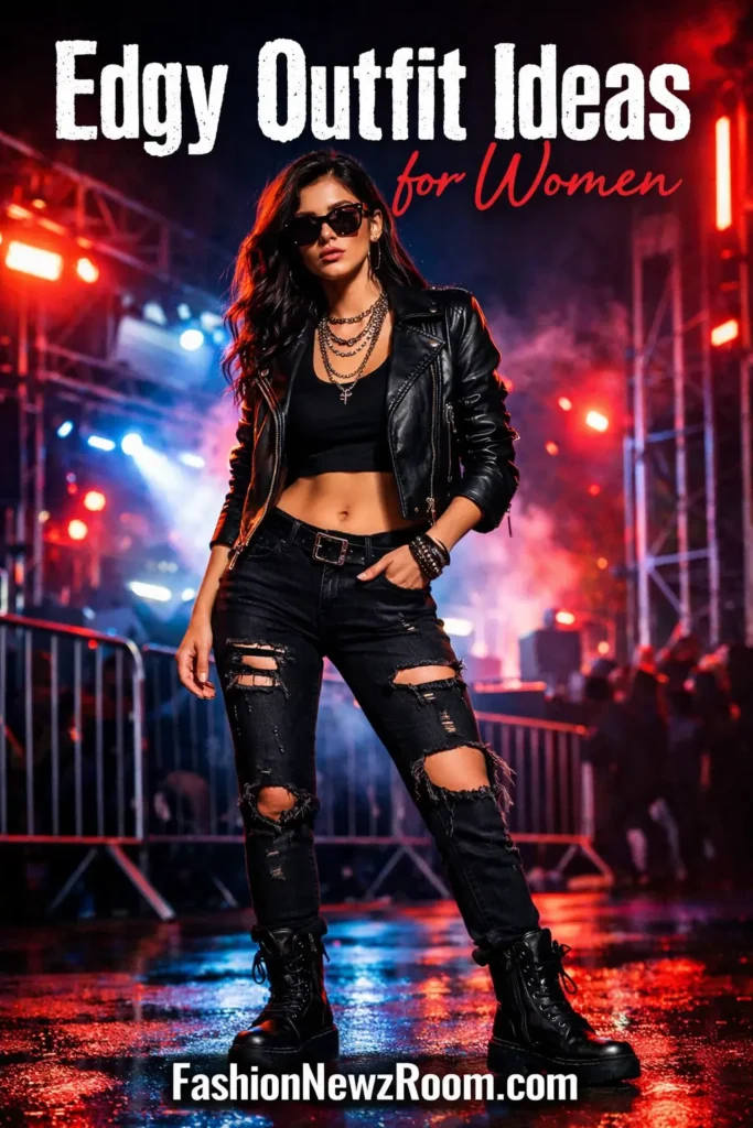Edgy Outfit Ideas for Women - FashionNewzRoom.com