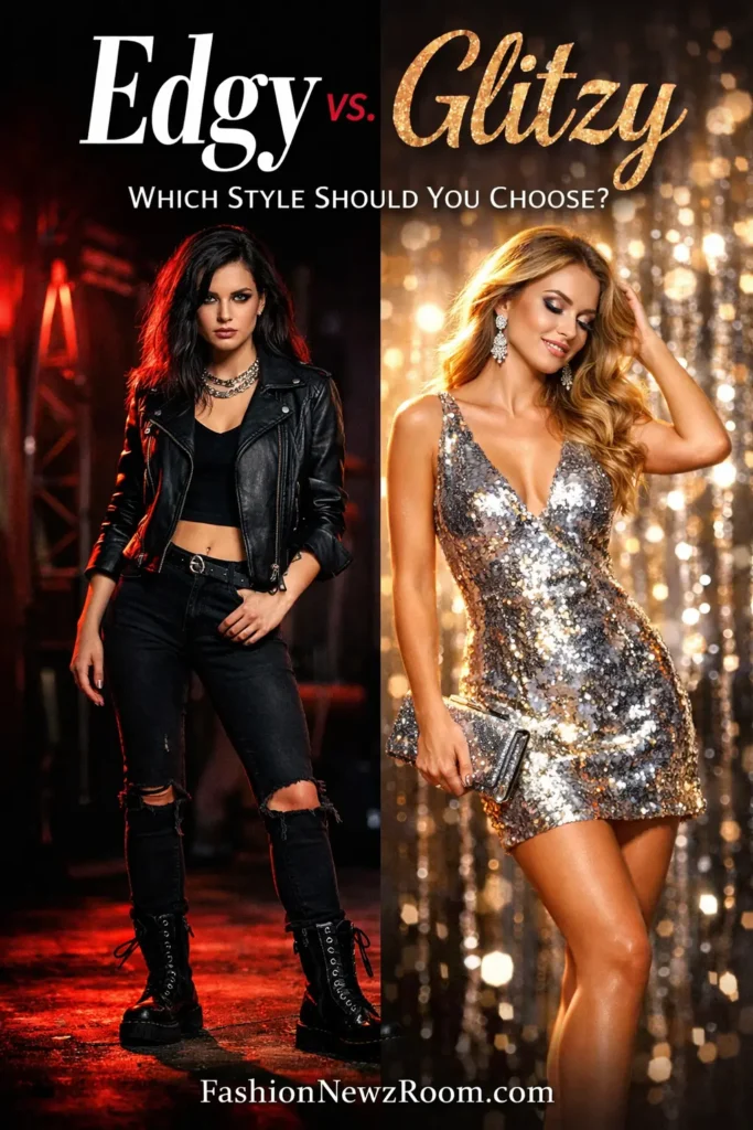 Edgy vs. Glitzy – Which Style Should You Choose - FashionNewzRoom.com