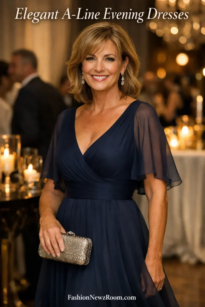 Elegant A-Line Evening Dresses