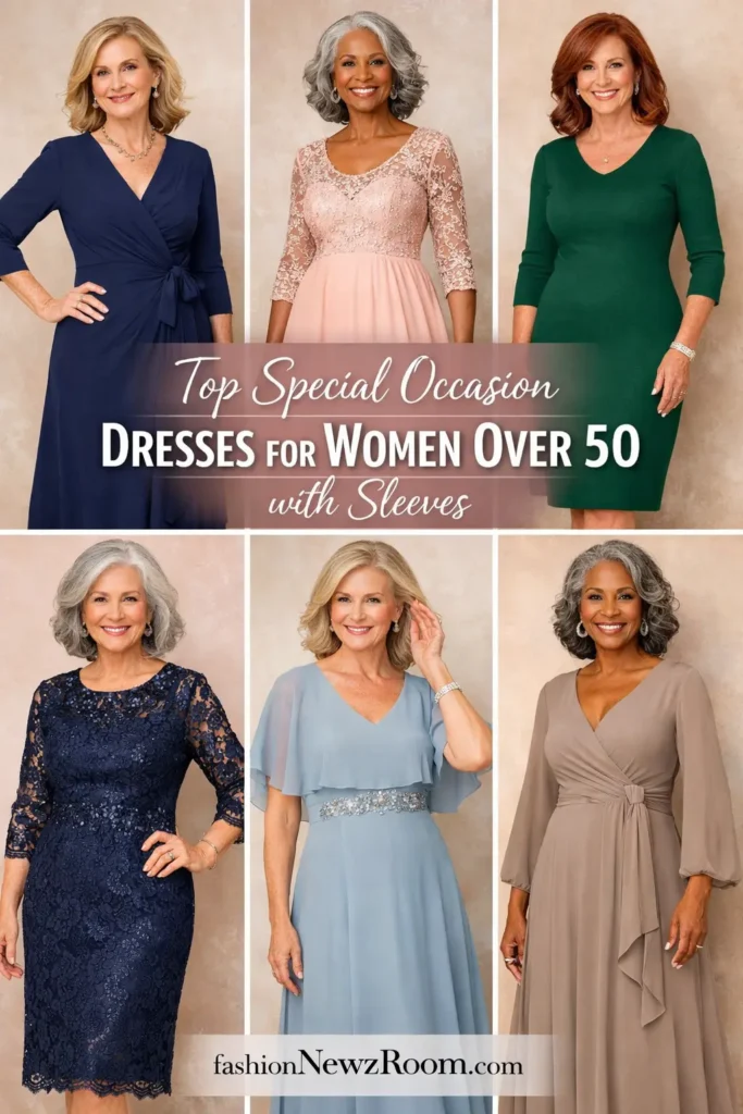 Elegant dresses for women over 50