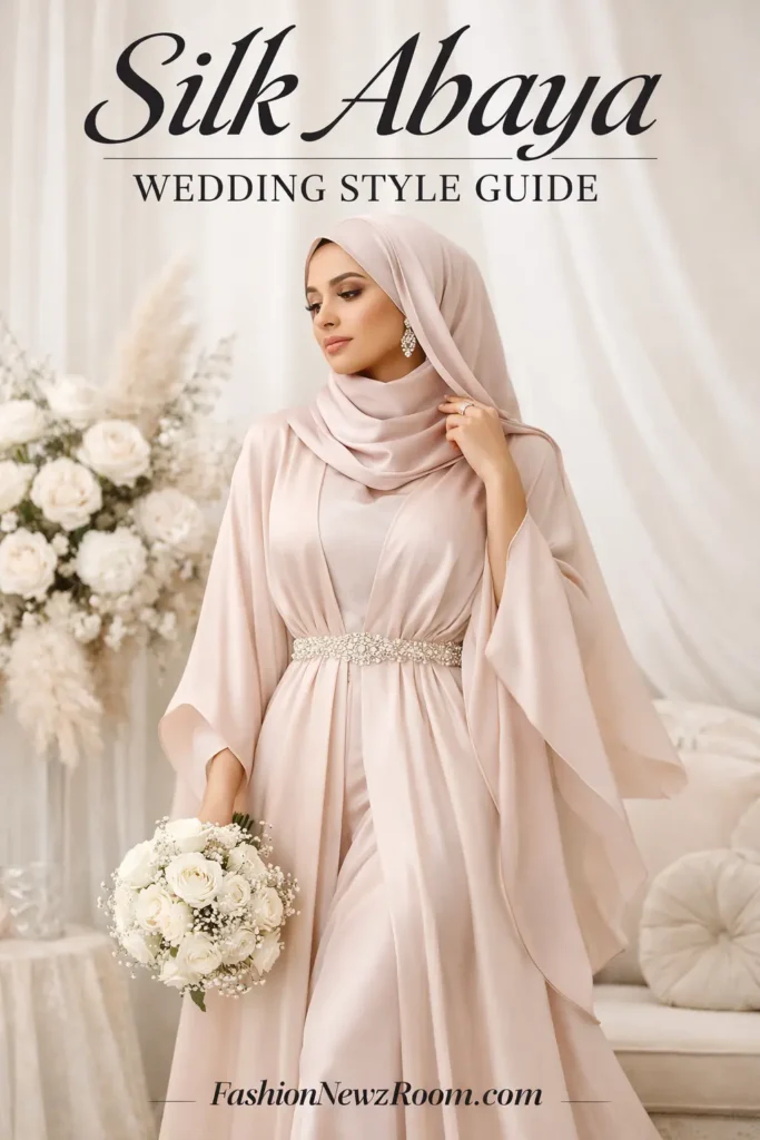 Elegant wedding silk abaya style - FashionNewzRoom.com