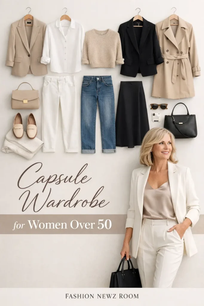 Fashion Over 50- How to Build a Chic Capsule Wardrobe - Fashion Newz Room