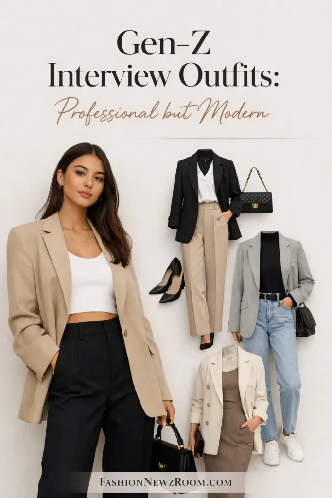 Gen-Z Interview Outfits- How to Look Professional but Modern -FashionNewzRoom.com