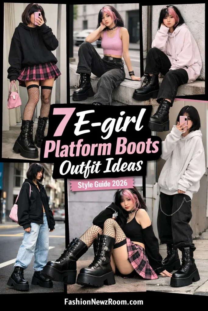 How to Style Platform Boots for an E-girl Inspired Look- fashionnewzroom.com