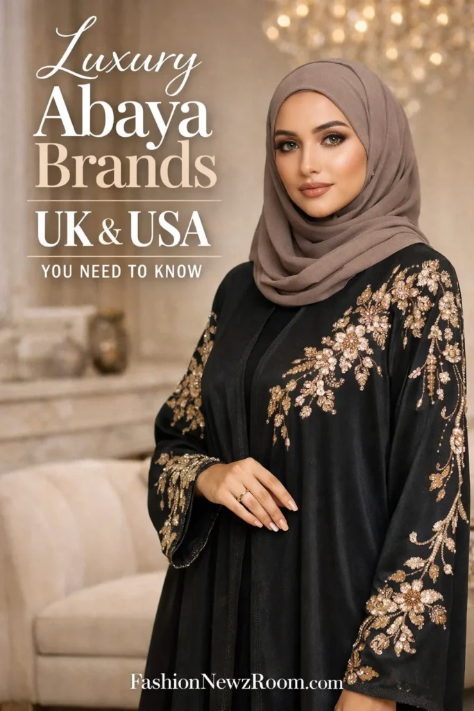 Luxury abaya in elegant setting - FashionNewzRoom.com