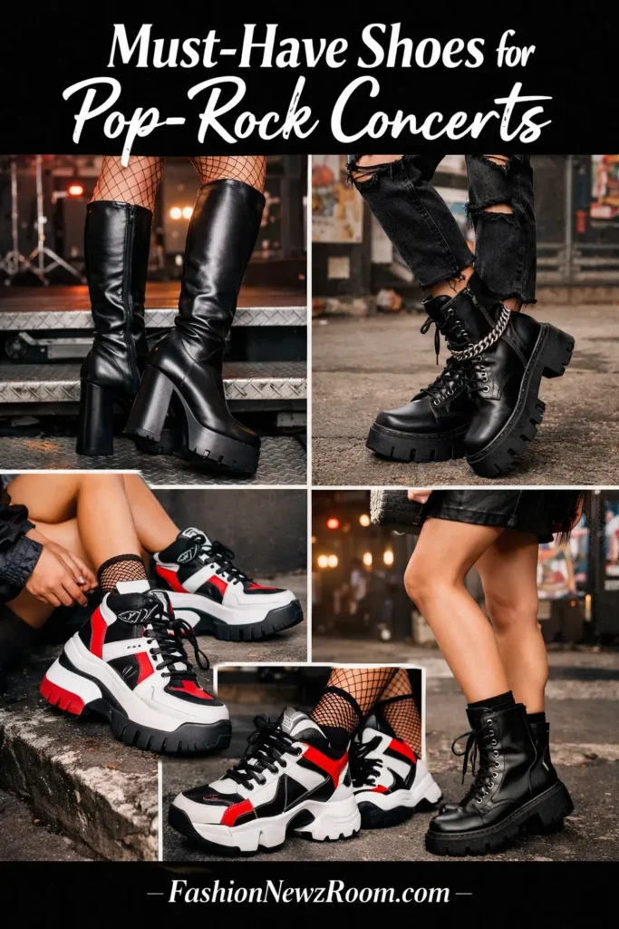 Must-Have Shoes for Pop-Rock Concerts - FashionNewzRoom.com