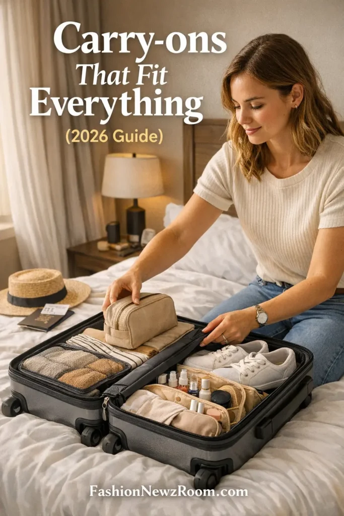 The Best Travel Bags for 2026- Carry-ons That Fit Everything- fashionnewzroom.com