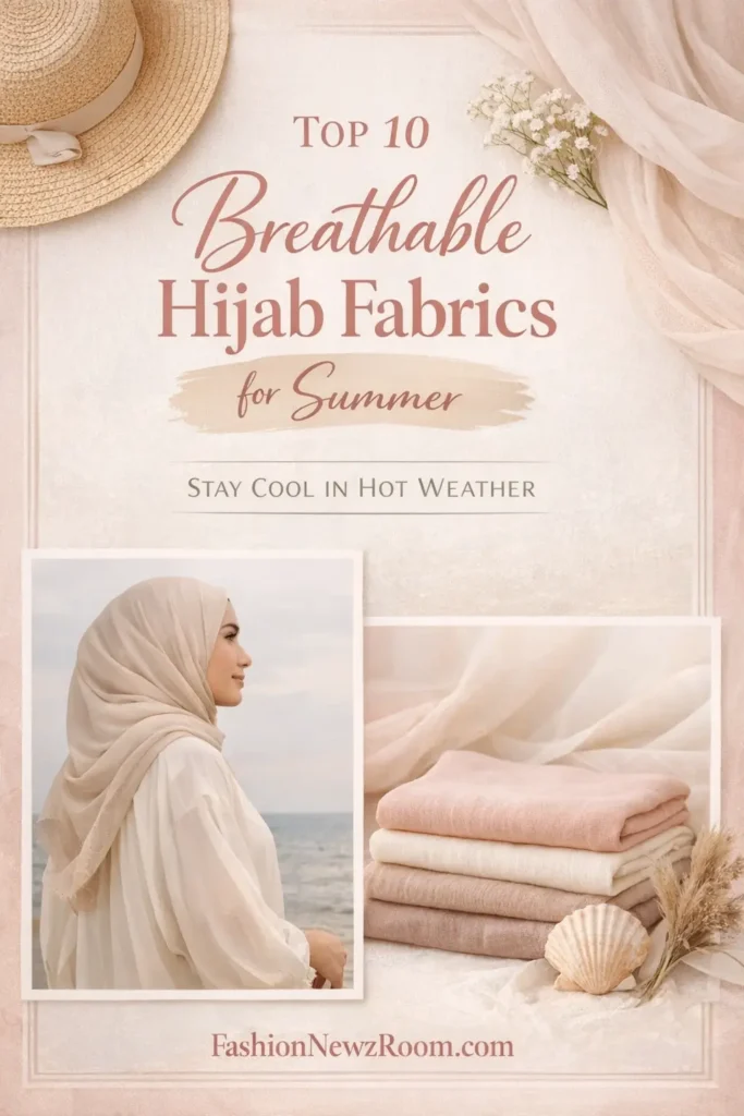 Top 10 Breathable Hijab Fabrics for Hot Summer Climates - FashionNewzRoom.com