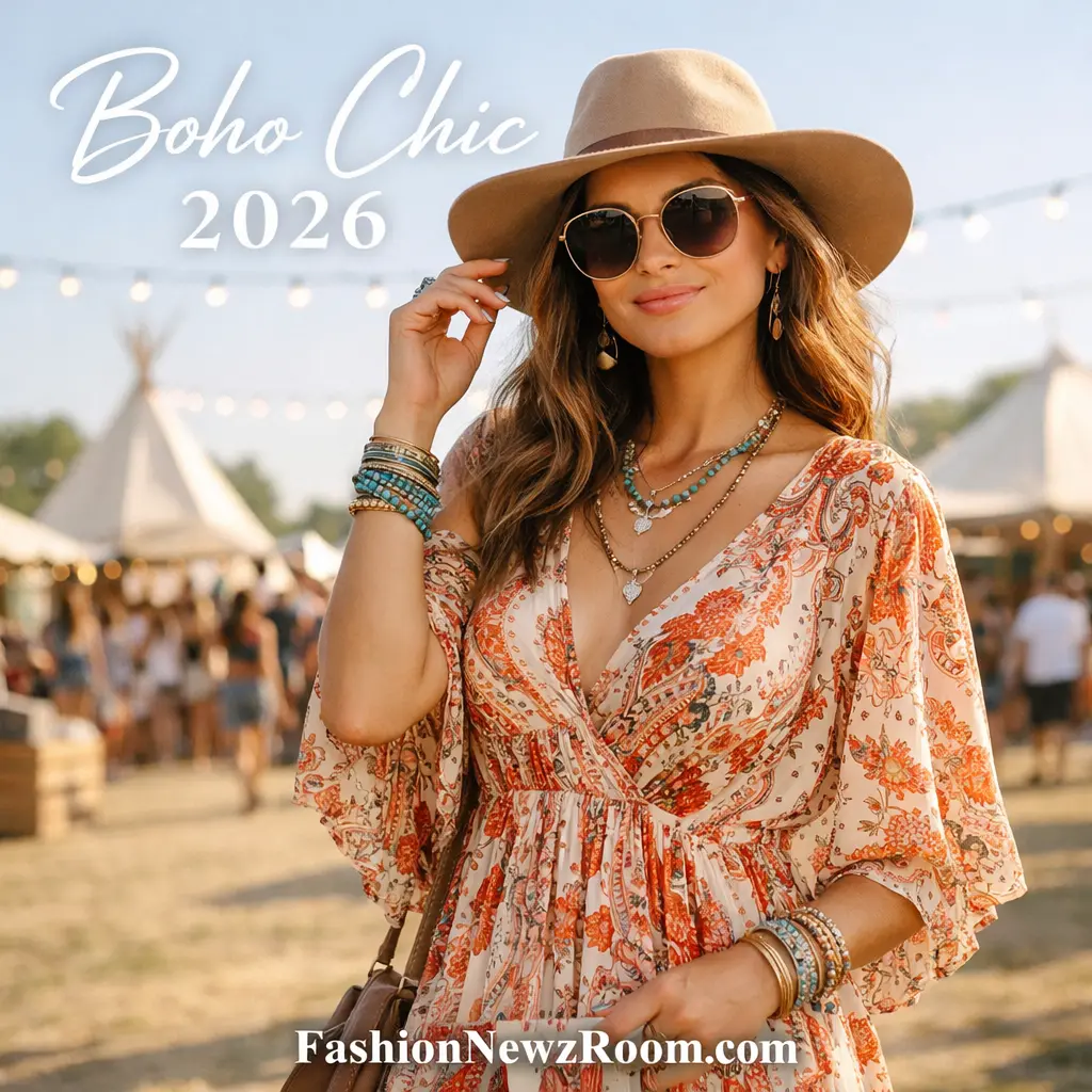 Boho Chic is Back- 2026 Festival Fashion Essentials - FashionNewzRoom.com