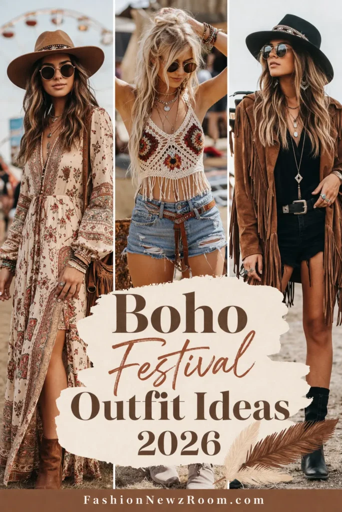 Boho Festival Outfits Ideas 2026 - FashionNewzRoom.com