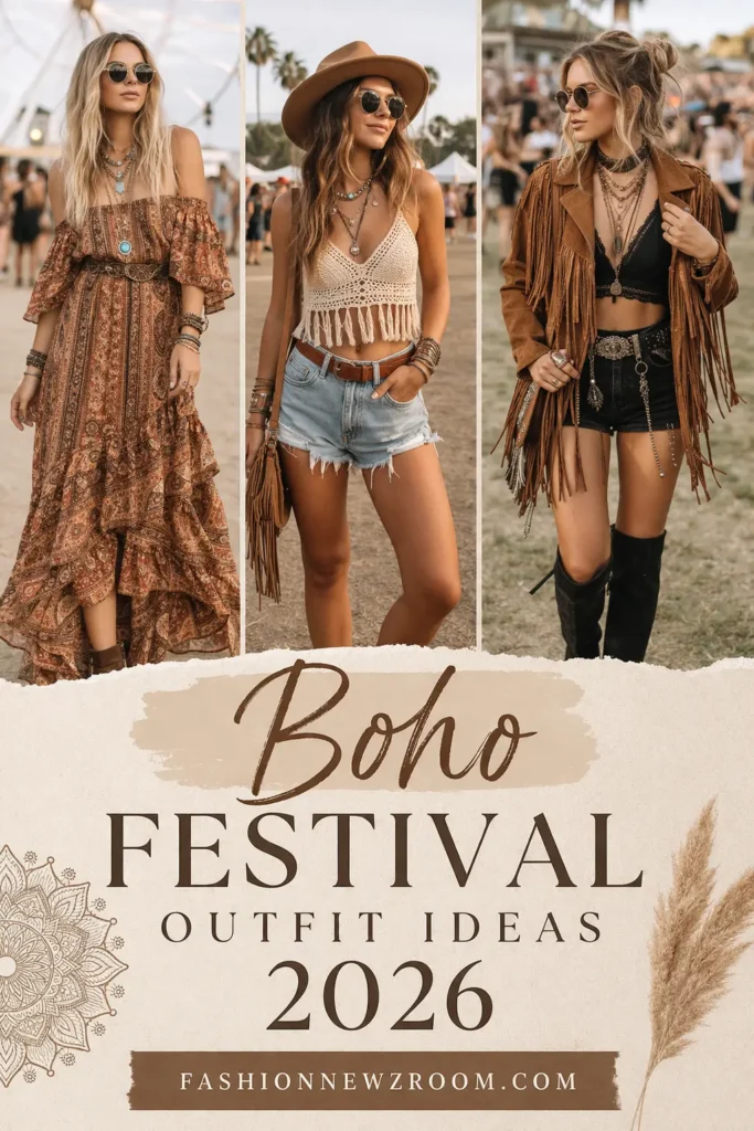 Boho Festival Outfits Ideas - FashionNewzRoom.com