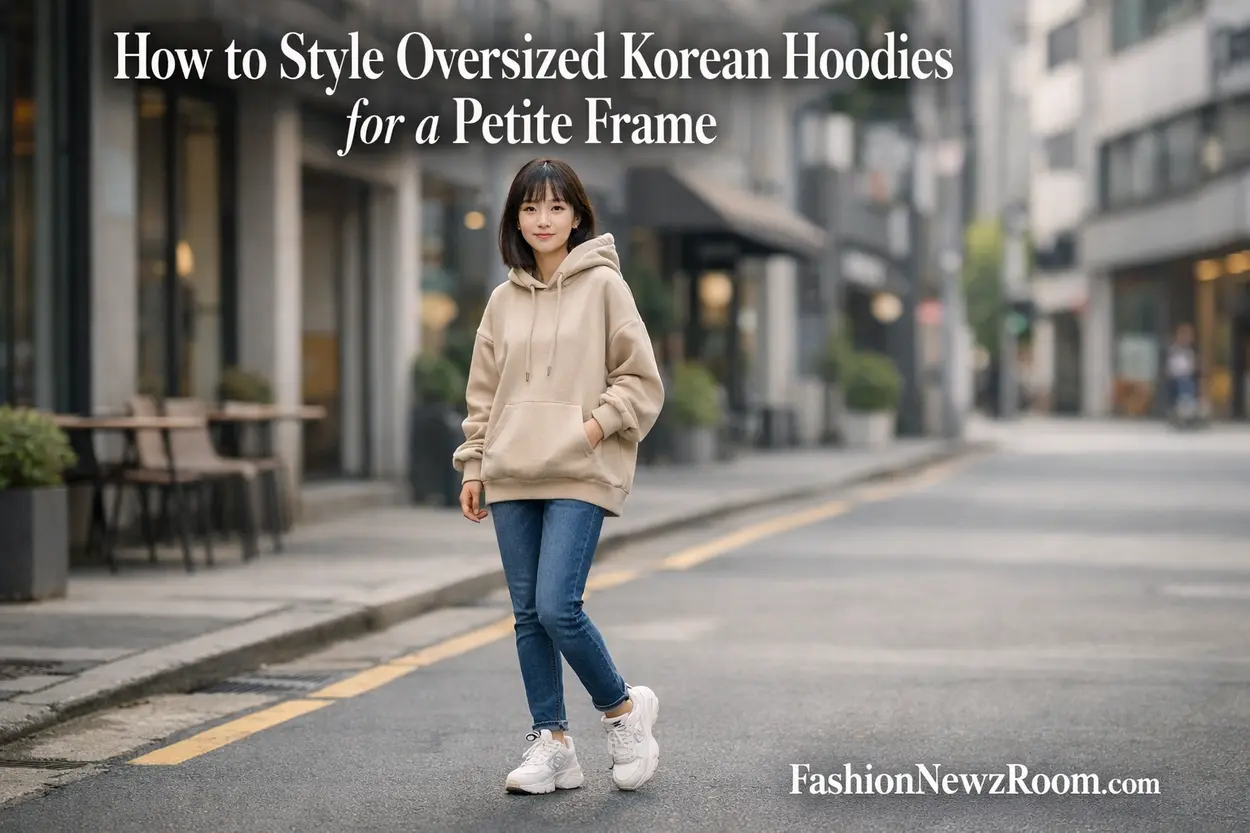 How to Style Oversized Korean Hoodies for a Petite Frame