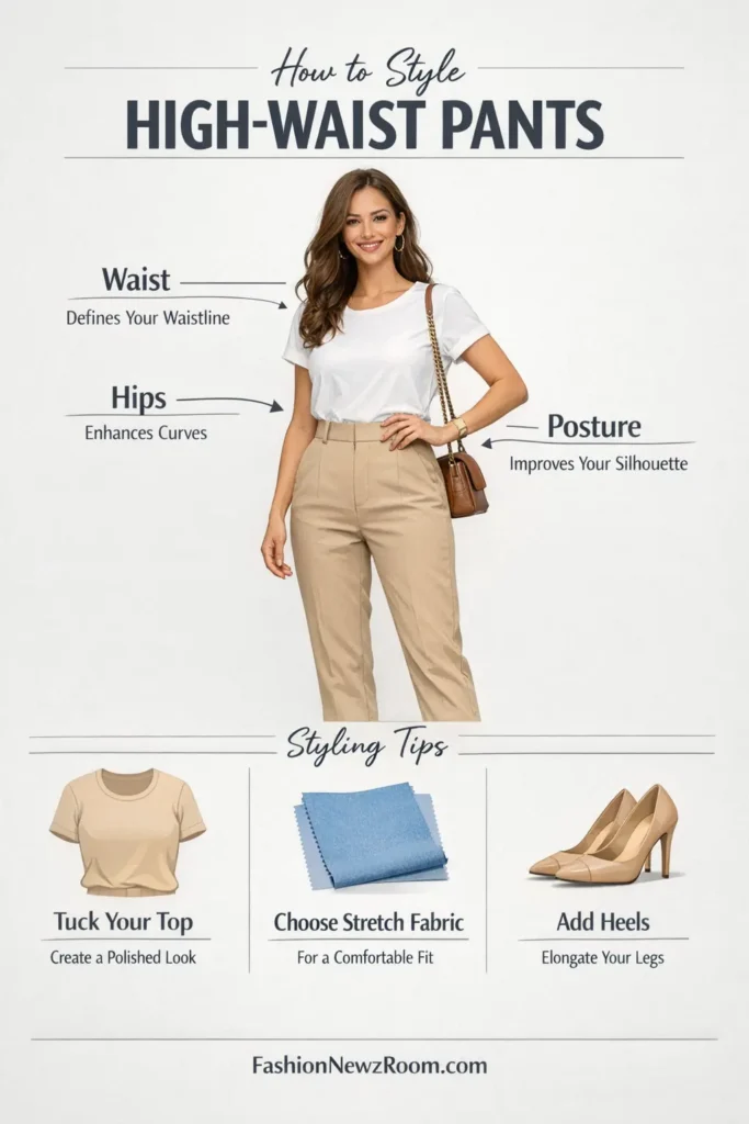 How to style high-waist trousers - FashionNewzRoom.com