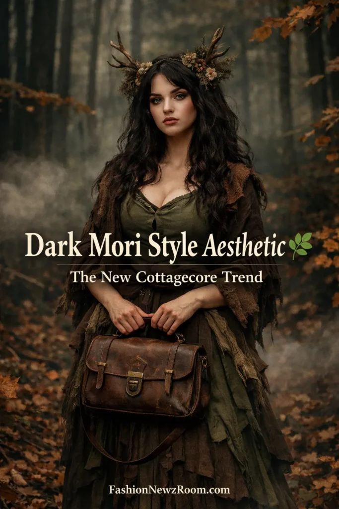 Mystical forest in Dark Mori aesthetic