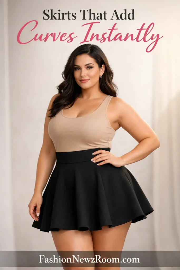 Stylish curves with flared skirts