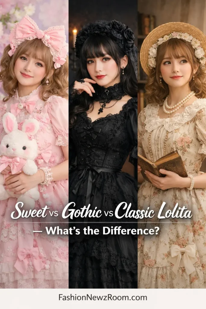 Sweet vs Gothic vs Classic Lolita Fashion - FashionNewzRoom.com