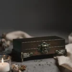 Handmade wooden wedding ring box by Ashkin Studio