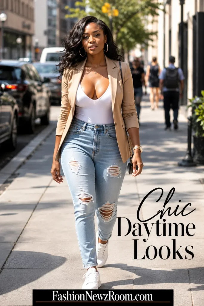 Stylish daytime outfits for Black women with modern fashion trends
