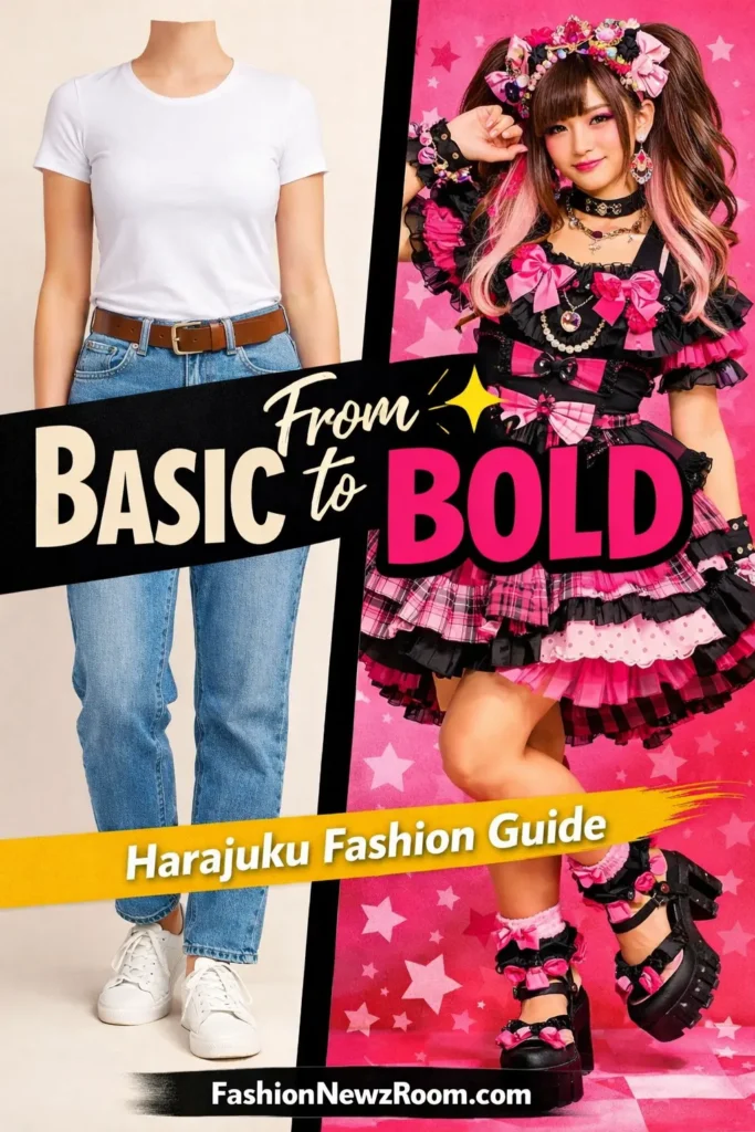 From basic to bold fashion split