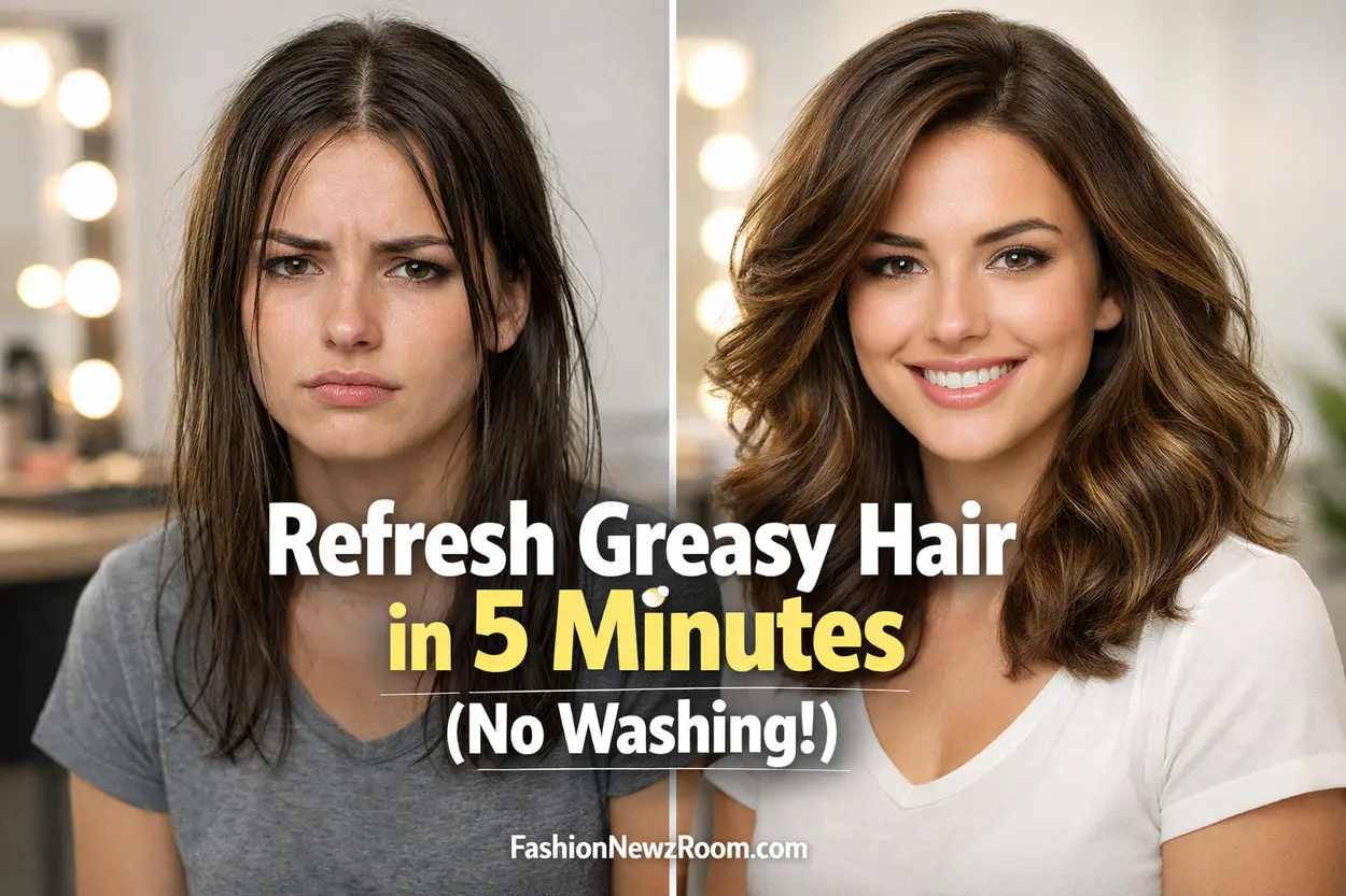How to Refresh Greasy Hair in 5 Minutes Without Washing