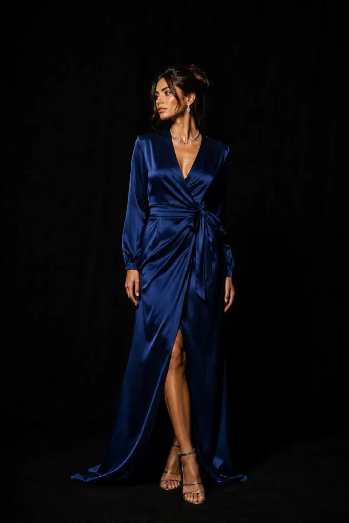 Elegant red carpet wrap dresses for glamorous fashion