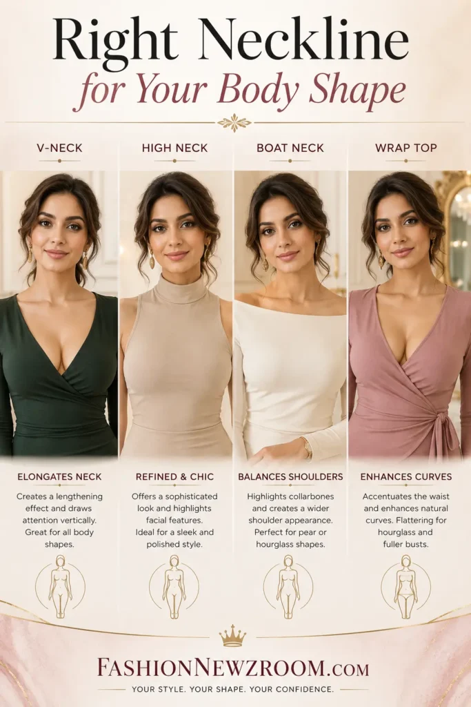 Choosing the right neckline for different body shapes